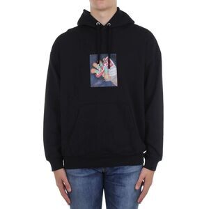 Diesel S-UMMER-A84 Nails Men’s Black Hoodie Sweatshirt Sweater Medium